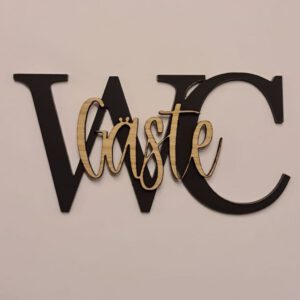 Türschild Gäste-WC