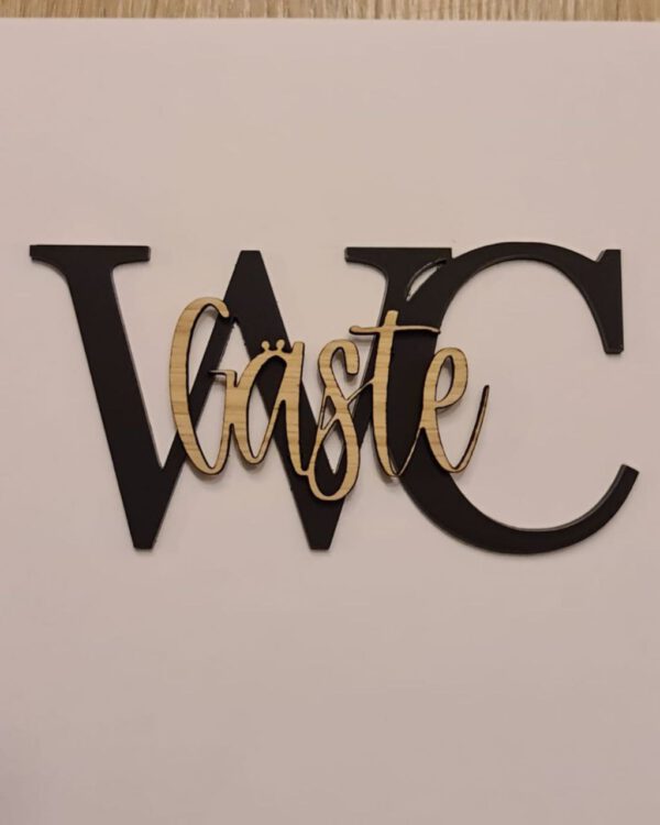 Türschild Gäste-WC