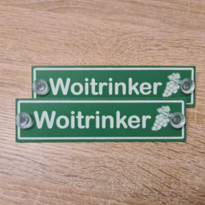 Autoschild "Woitrinker"